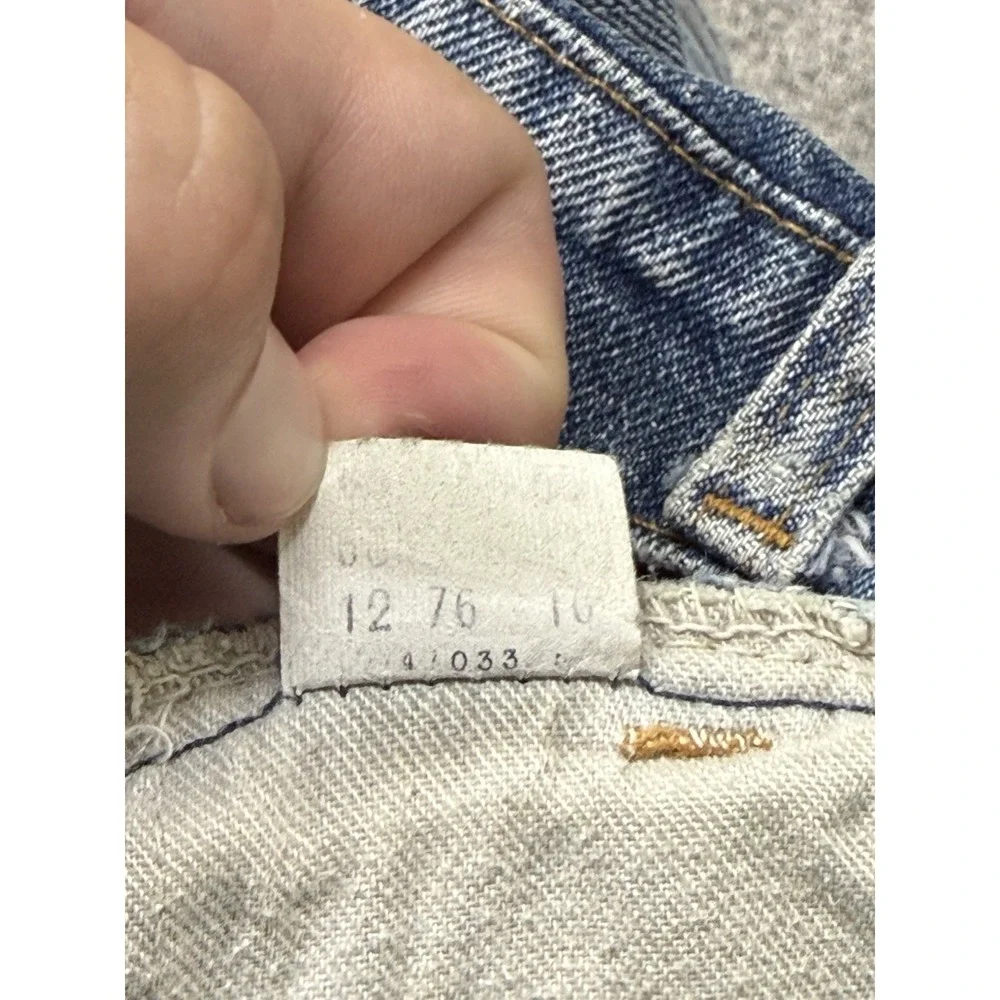 Vintage 70s Levis Orange Tab 684 Jeans Mens 30x30 Patchwork Bell Bottom Flared